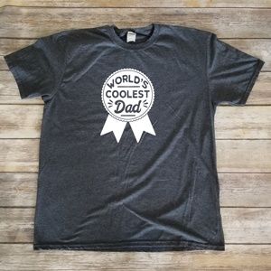 World's Coolest Dad Ribbon - grey comfortable tee